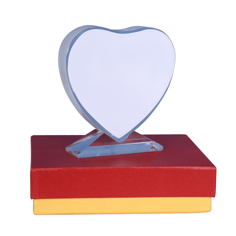 Porta retrato vidrio corazón